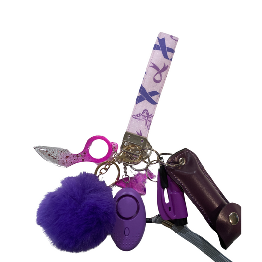 Elizabeth's keychain (Domestic violence awareness inspired)